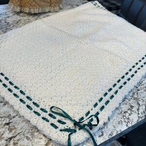 Handmade crochet baby blanket